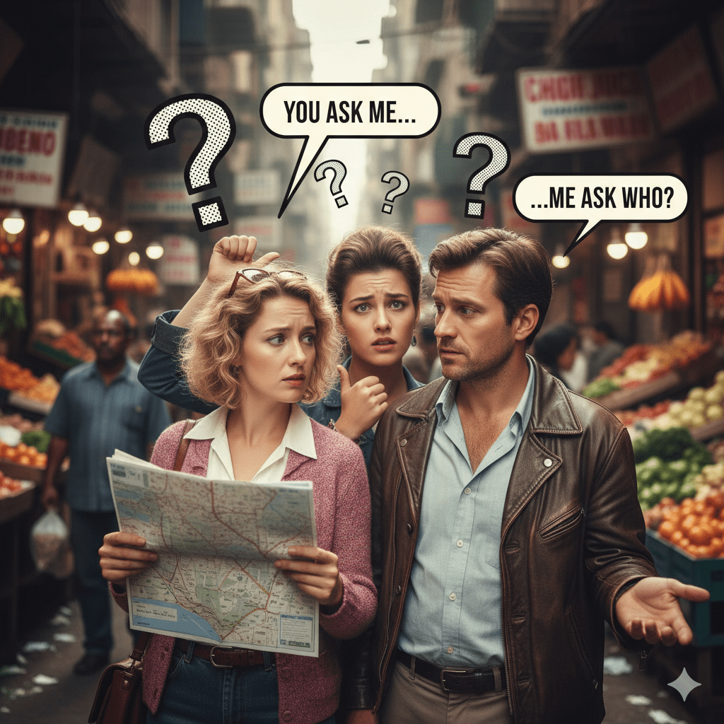 You ask me, me ask who